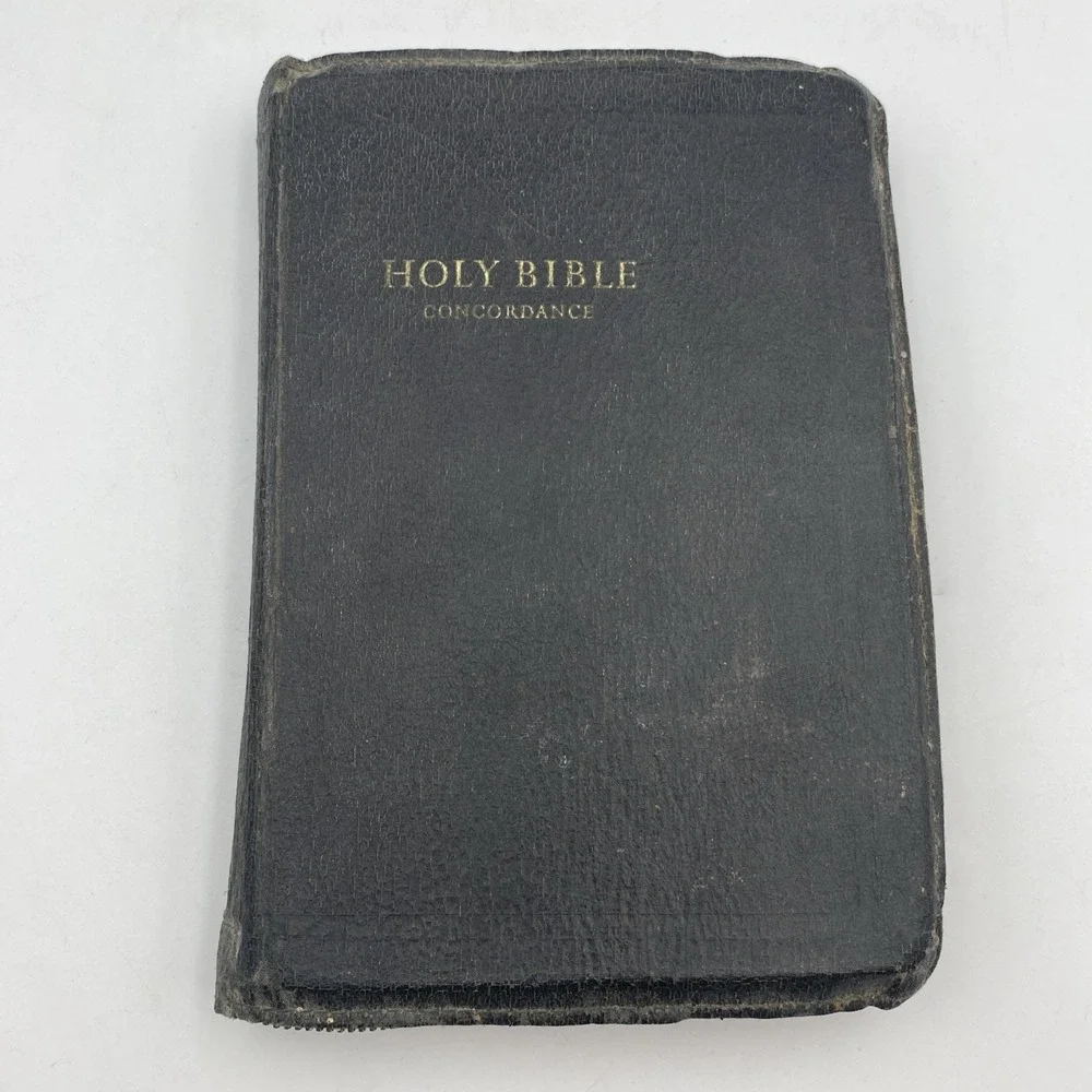 Holy Bible World 1945 Red Letter Edition Genuine Leather‎ Concordance KJV